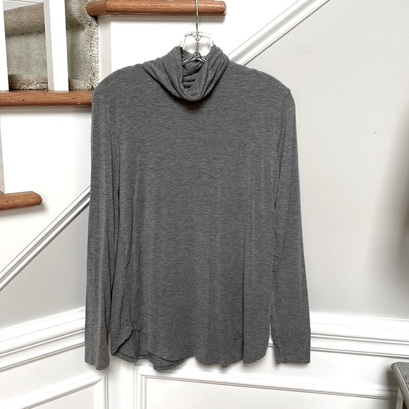 Old Navy Luxe Turtleneck Gray Shirt 